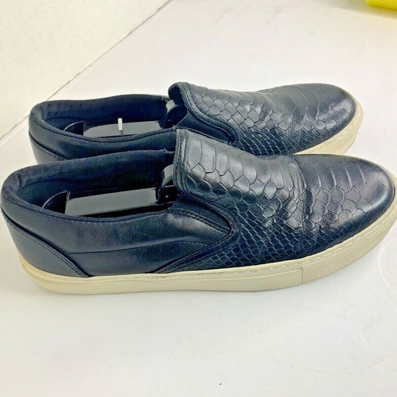 KG Kurt Geiger Womens Sz 8 41 Black Textured Flat Slip on Sneaker Shoes - Picture 4 of 6